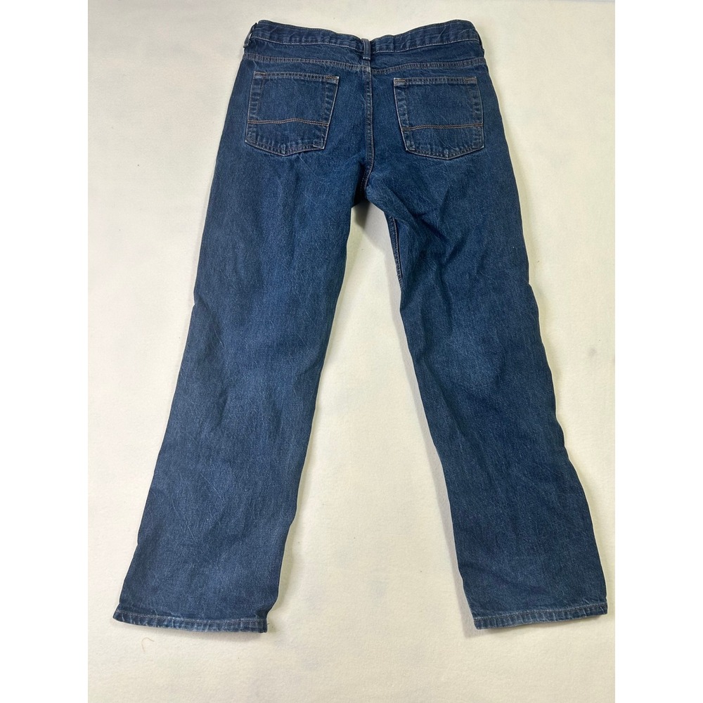 Arizona Jean Co Boys Husky Jeans Size 18 Dark Wash Cotton Denim Straight Leg - Picture 9 of 9